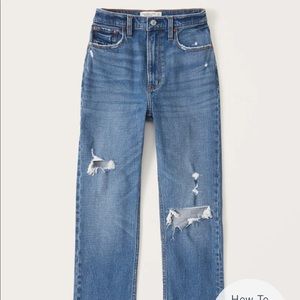 Ultra High Rise Ankle Straight Jeans